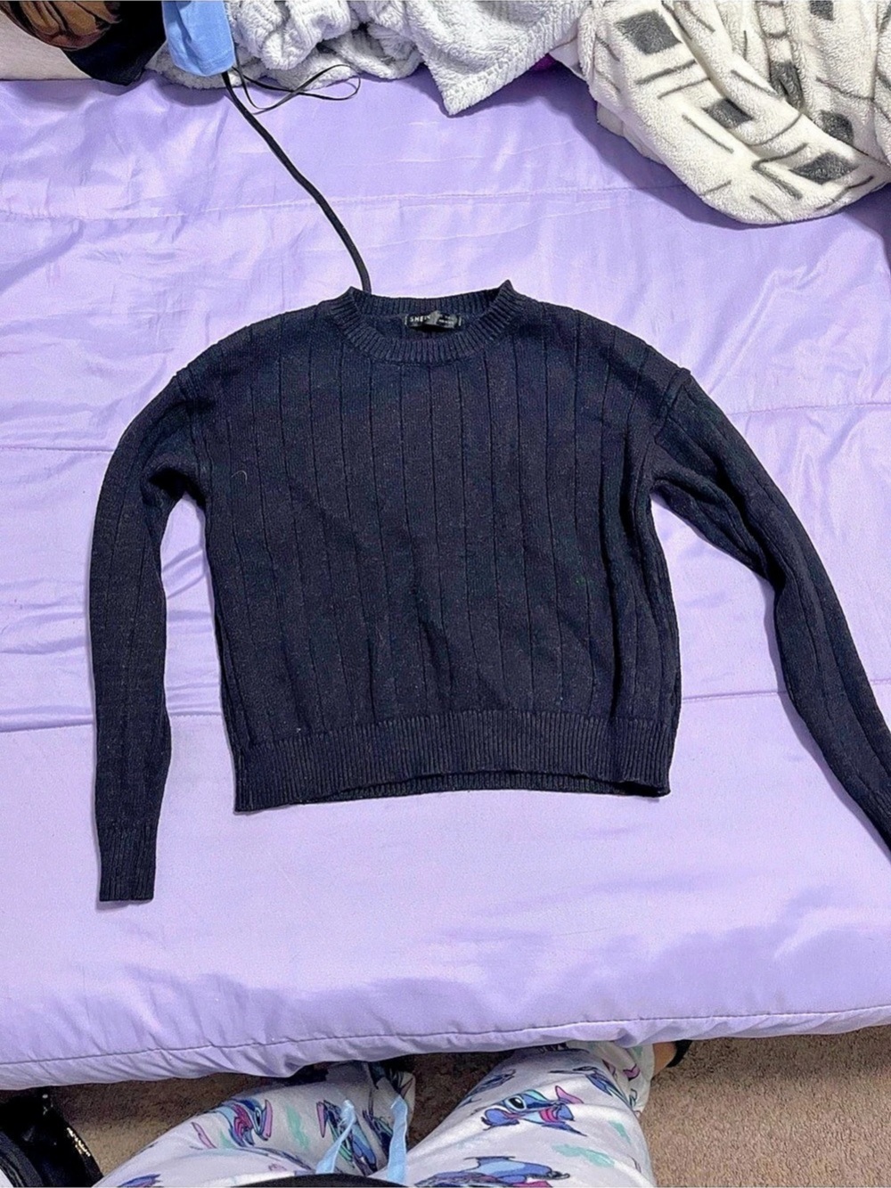 SHEIN Black Knit Sweater